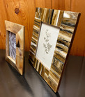 ITALIAN NATURAL HORN DECORATIVE PICTURE FRAMES INLAY WOOD BACK EASEL SECURA — photo 5