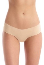 Commando Woman's Classic Solid Girl Short Panties - Beige, M/L