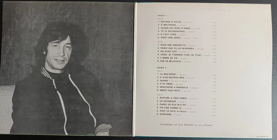 Leny Escudero - Ses plus grands succès (12" vinyle 33t) - Photo 2/3