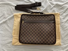 Authentic Louis Vuitton Damier Ebene Sabana Briefcase Shoulder Laptop Bag