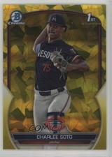 2023 Bowman Chrome Draft Sapphire Edition Yellow 47/75 Charlee Soto #BDC-9 09an
