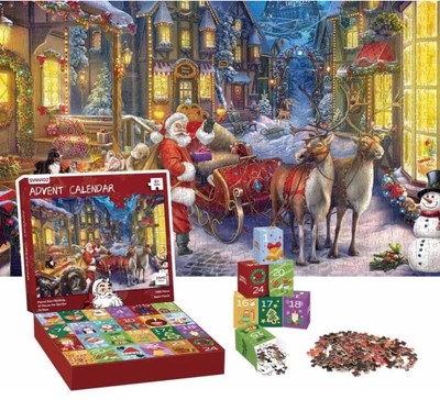 The Puzzle Game Event Advent Calendar - 1008 Piece 24 Days Of Christmas Puzzles