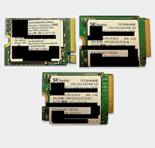 Lot of 3x 128GB M.2 2230 NVMe SSD PCIe Gen3 x4 - SK hynix BC711 & SSSTC CL1