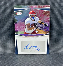 Efton Chism III 2025 SAGE HIT Low Series Football Rookie Auto Patriots RC