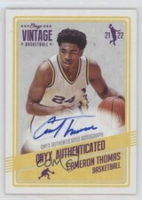 2021-22 Onyx Vintage Auto Cameron Thomas #VACT Auto 1pe9