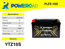 Motorcycle Battery Lithium 12V 4Ah - YTZ10S