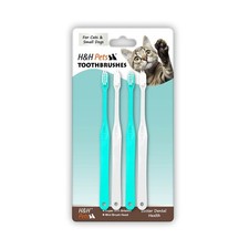H H Pets Toothbrush for Small Dogs Cats - Soft and Extra Small Toothbrush Desi