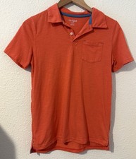 Cat Jack Boys Orange Polo Short Sleeve Shirt Size Large 12/14 Used- Great