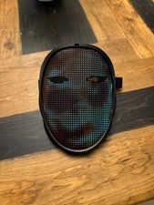 Programmable LED Bluetooth Face Transforming Mask for Halloween Cosplay