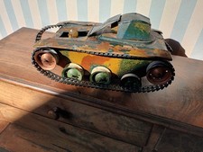 Jouet Ancien Char Tank WW1 Première Guerre En Tôle