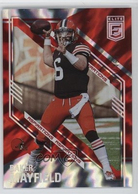 2021 Panini Donruss Elite Aspirations Shimmer 81/499 Baker Mayfield #71 1i9m