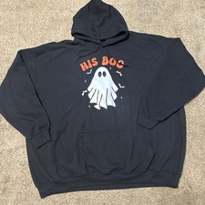 His Boo Halloween Sudadera con Capucha a Juego para Parejas Negra Sudadera con Capucha Fantasma 5XL