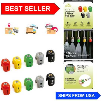 #ad #ad Versatile 5 Piece Pressure Washer Nozzle Attachment Set for Deep Cleaning Power $35.99