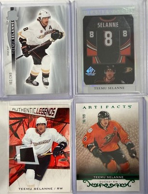 2021-22 The Cup Teemu Selanne Base /249 + Game Used Patch Frameworks + Artifacts