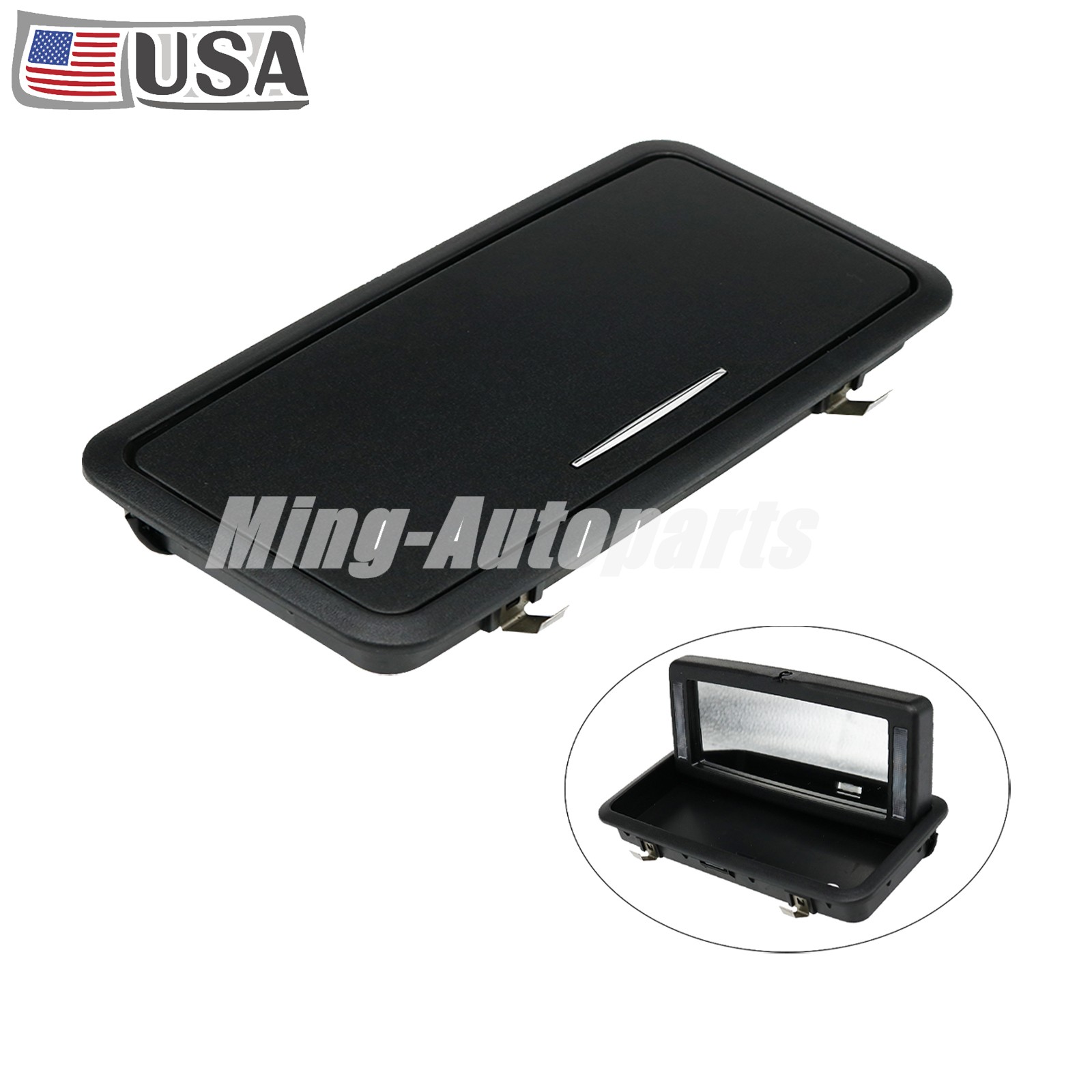 For 2010-2019 Jaguar XJ 3.0L 5.0L V8 Rear Row Vanity/Makeup Mirror With Lights