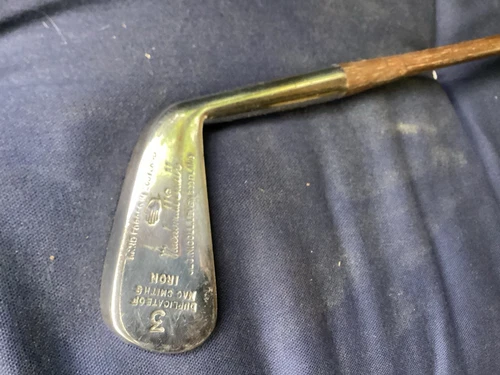Antique Hickory Wood Shaft Geo Nicoll Macdonald Smith 3 Iron Golf Club