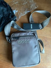 Boss Reporter Man Bag. Shoulder Bag , Taupe Beige