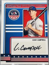 2023 Panini USA Baseball Stars & Stripes - National Team #NTDP-CC Cash Campbell