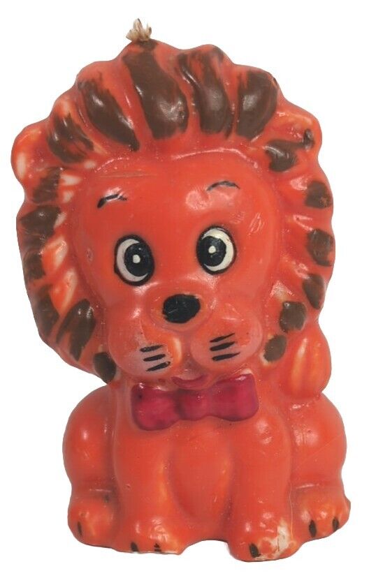 VIXX 10周年記念 公式グッズ メッセージキャンドル レオ【新品未開封】 Vintage Bright Lion Candle Molded - Japan - Unused Orange