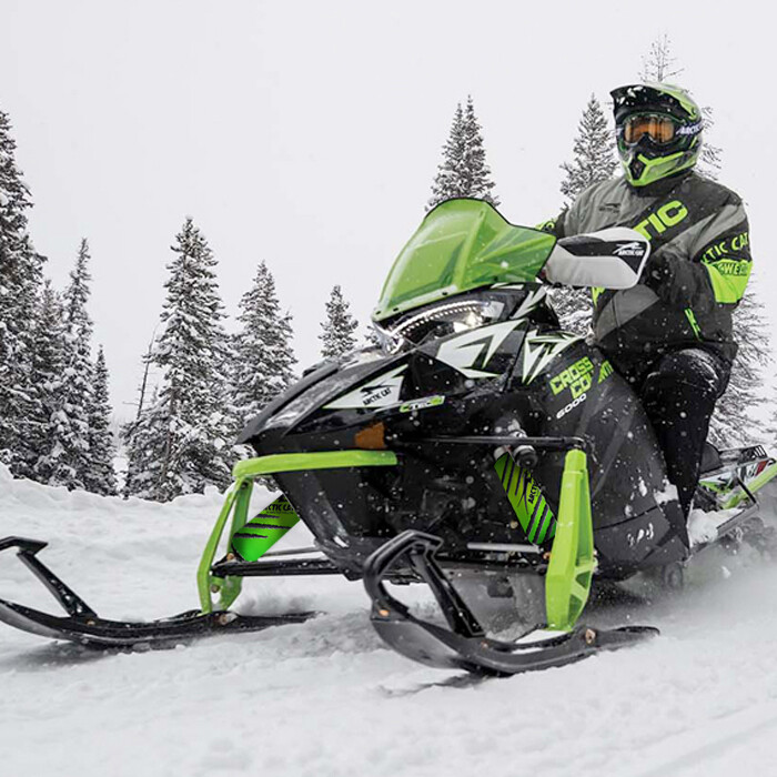 Green Arctic Cat Sled Shock Protector Covers Snowmobile (Set of 2) NEW