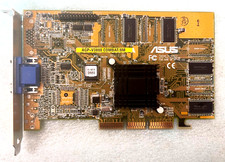 ASUS AGP-V3800 COMBAT 8M NVIDIA Riva TNT2 AGP VIDEO CARD VGA ONLY MXB189