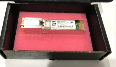 Dell Networking 407-BBWL KJ4F8 10GBASE-T SFP+ 10GE-T 30m reach on CAT 6a /7 USA