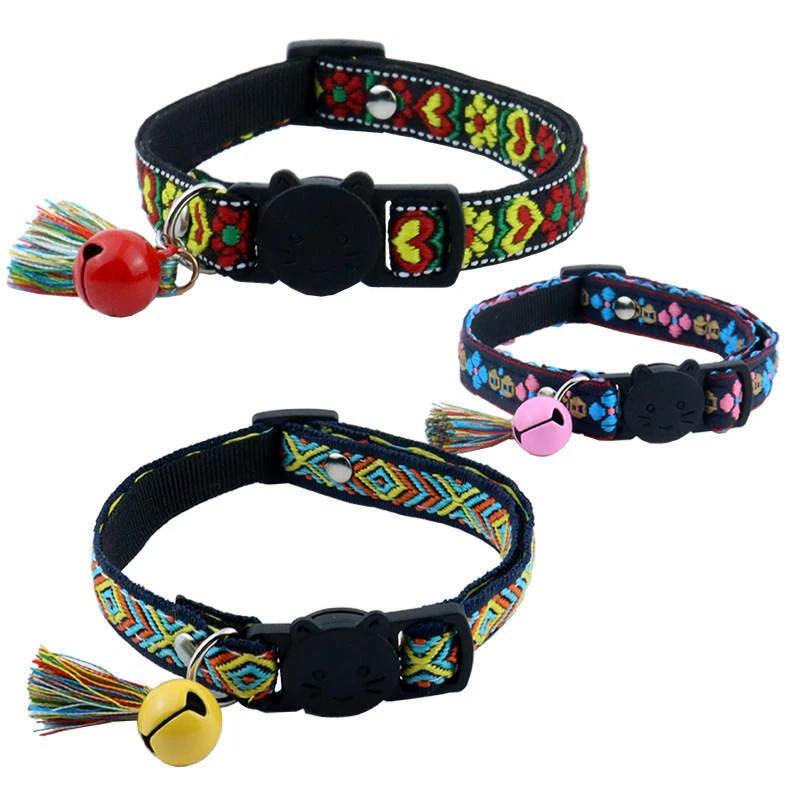 Matching cat top collar and bracelet
