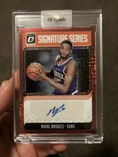 2018-19 Panini Donruss Optic - Signature Series Choice Red Mikal Bridges RC Auto
