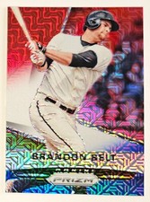 2015 Panini Prizm Red White Blue Mojo Brandon Belt San Francisco Giants #5