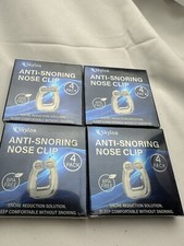 4 - 4PC Silicone Magnetic Anti Snore Nose Clip Stop Snoring Apnea Aid Device