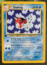 1st Edition Seaking 37/64 - Neo Revelation - Near Mint