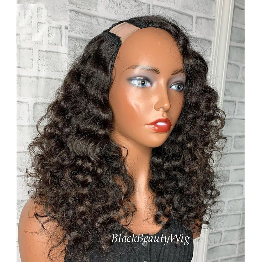 Loose Wave U Part Human Hair Wig Peruvian Virgin Hair U Part Wig For Black Women - Image 2 of 4