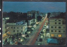 Cartolina Lido di Jesolo Notturno Hotel Torino Albergo Trento E859