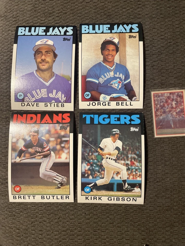 Tarjetas de béisbol Topps Super 1986 Foto 3 de 3