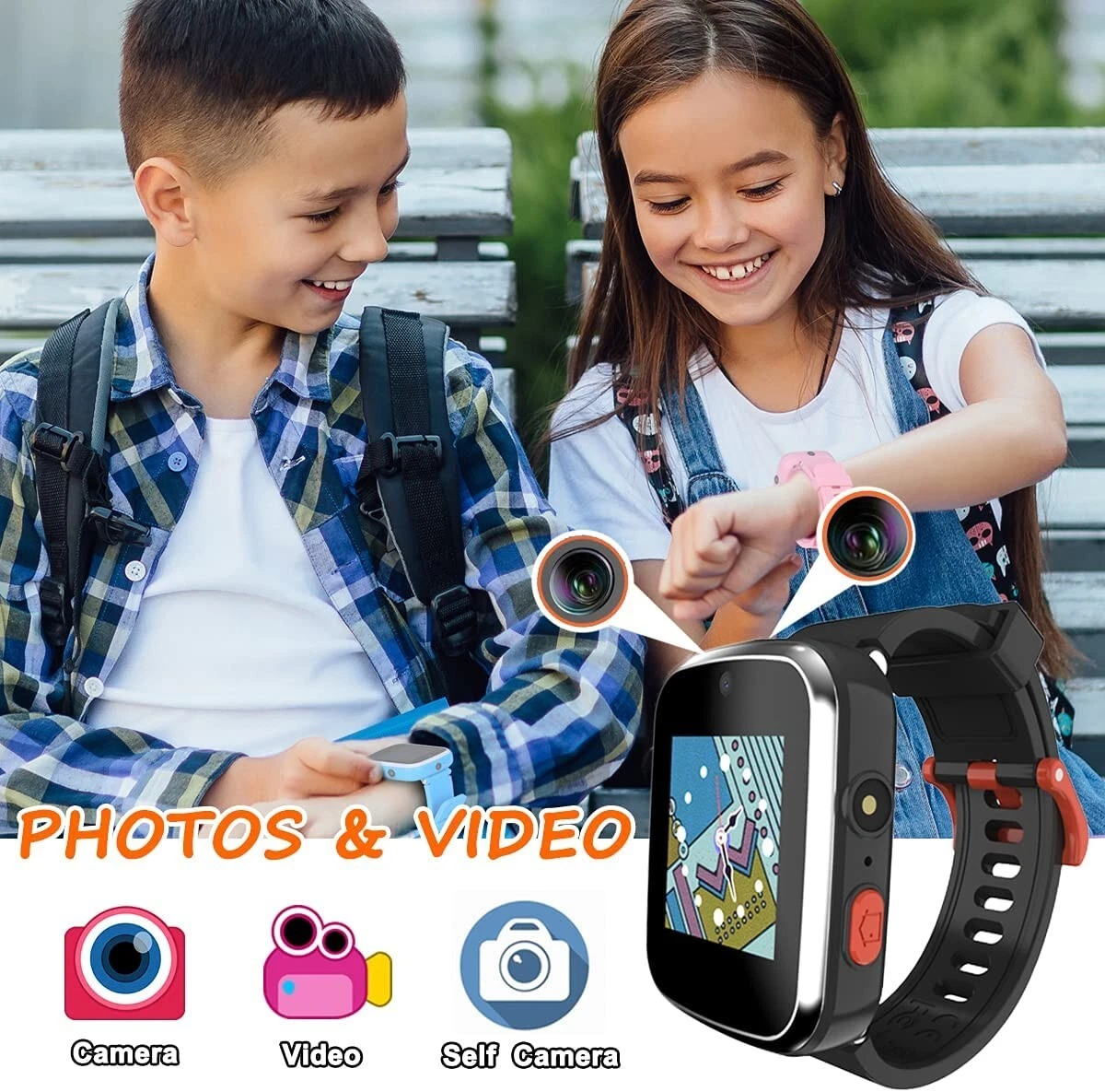 Reloj Para Niños Inteligente Con Camara Juegos Musica Niño Niña