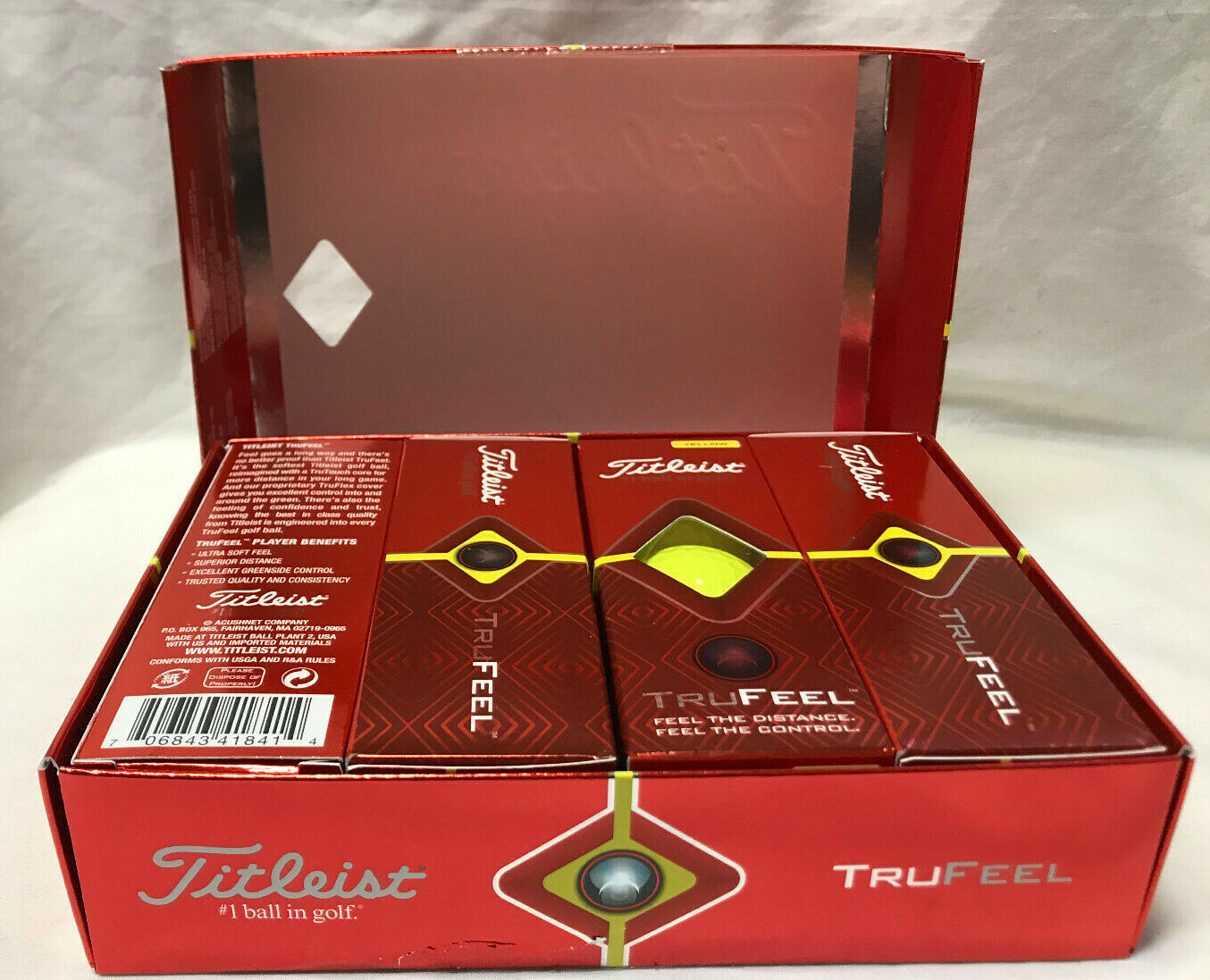 1 Dz Titleist Yellow TruFeel Golf Balls Distance Control Softest
