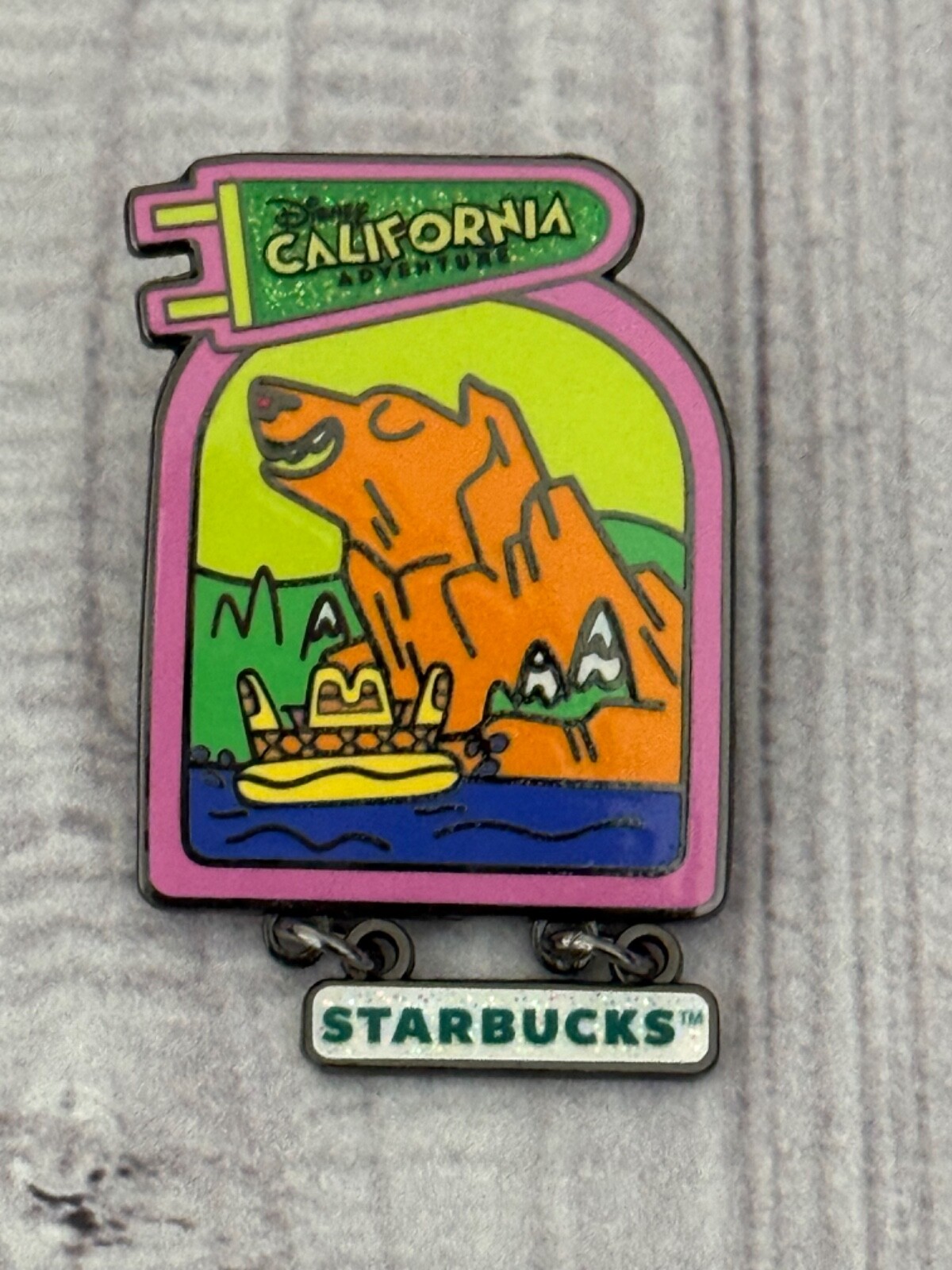 Disney Starbucks 2025 Mystery Pin Grizzly Peak River California Adventure New Release