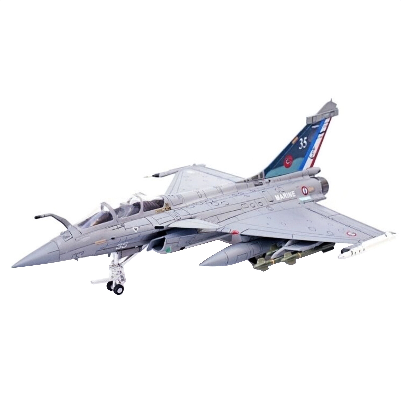 21cm Diecast Alloy 1/72 French Air Force Rafale M-Type Fighter Model Plane