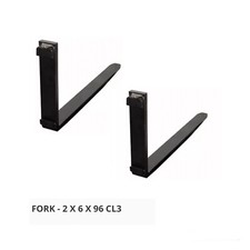 NEW CLASS III 3 8 FT FORKS 2" X 6" X 96" (PAIR) FORKLIFT FORK FOOT