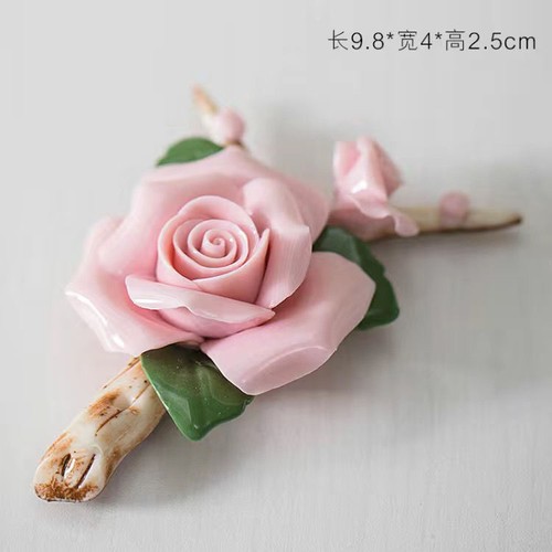 Chinese Porcelain, Beautiful Roses, Ceramic Home Decoration Ornaments - Picture 9 of 11