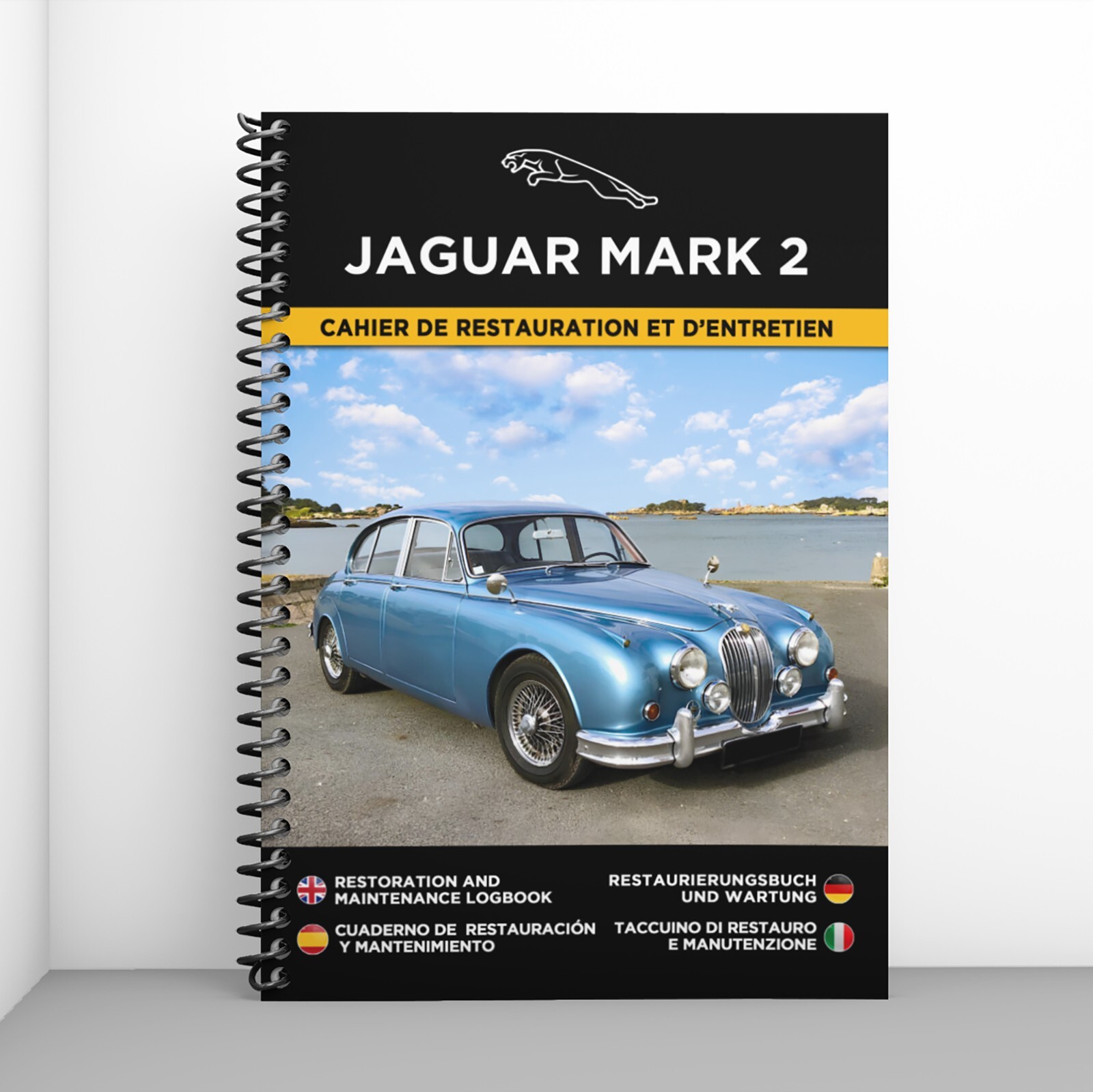 Jaguar Mark 2 cahier de restauration de carrosserie et carnet de maintenance mecanique