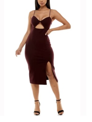 princess polly baby blue dress Spaghetti Straps Burgundy Affordable Prom Dresses Best Prom Dresses Ev –  Hoprom main image 0