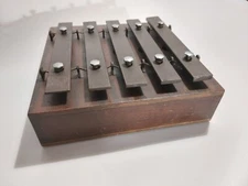 J.C Deagon 5 Note Plate Chime Railroad Dinner Bell Xylophone No.21 287mm Rare