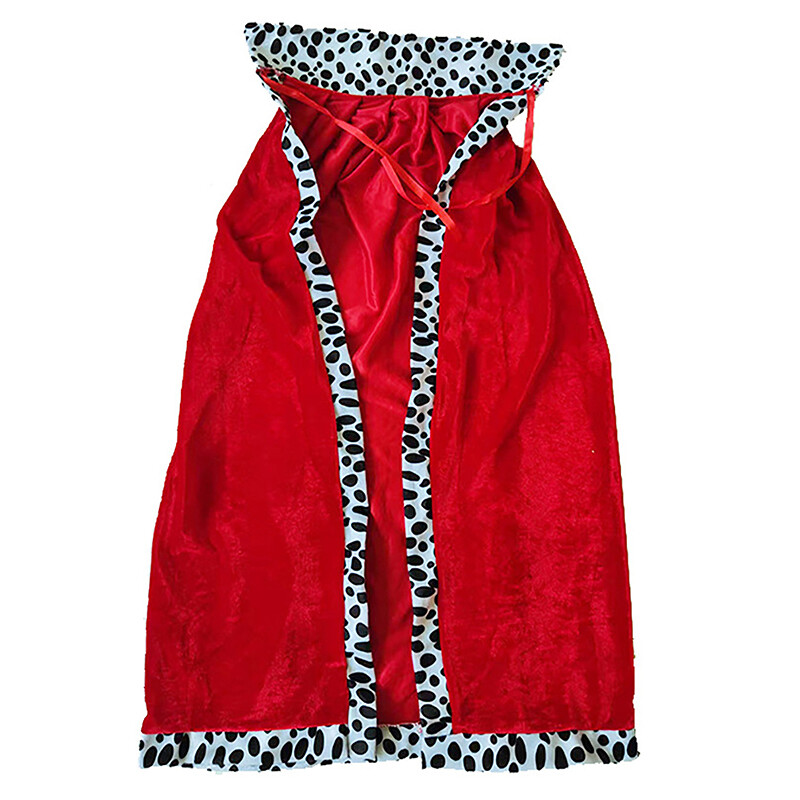 Kid King Emperor Halloween Costume Red Cloak King Prince Robe Crown ...