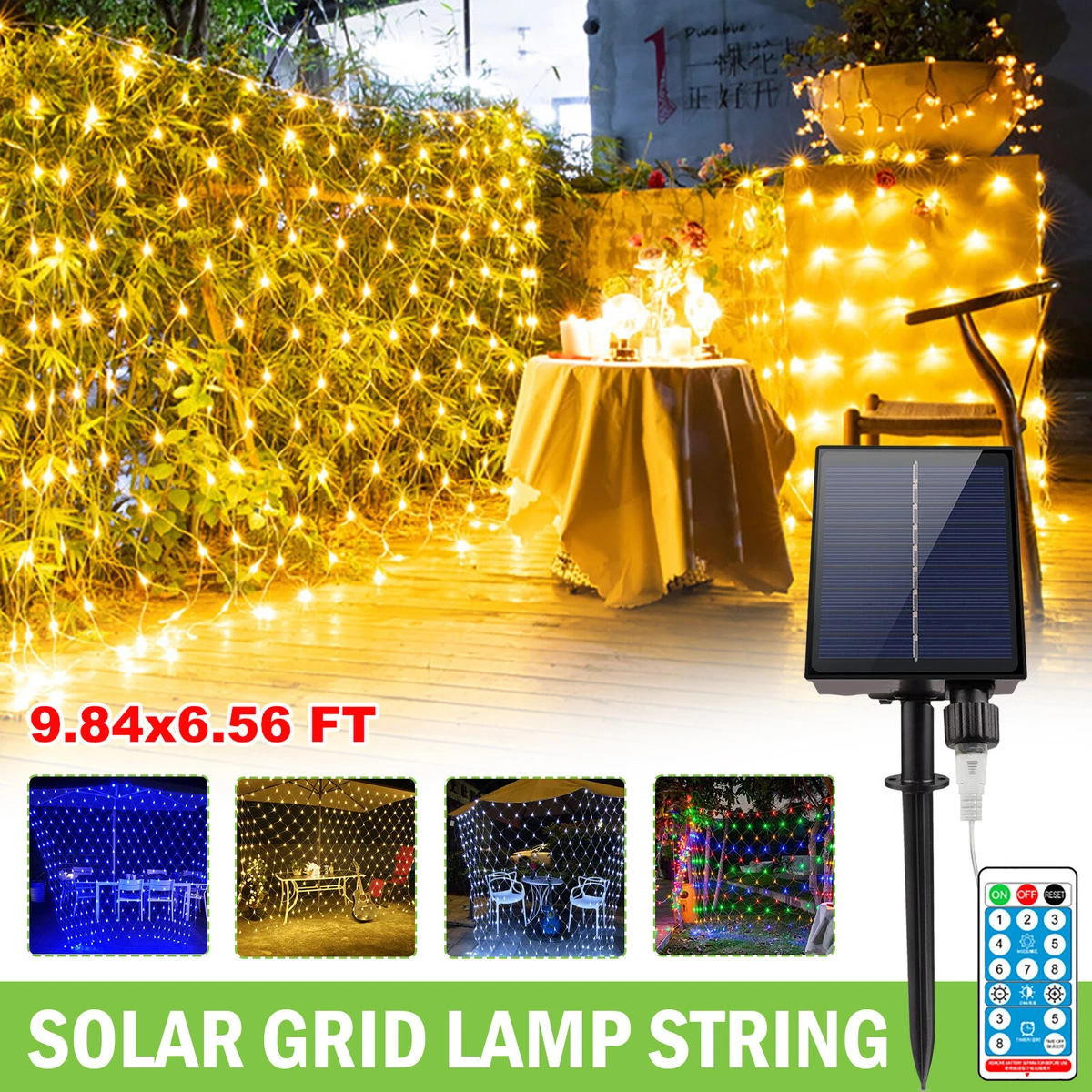Battery operated outdoor net lights deals