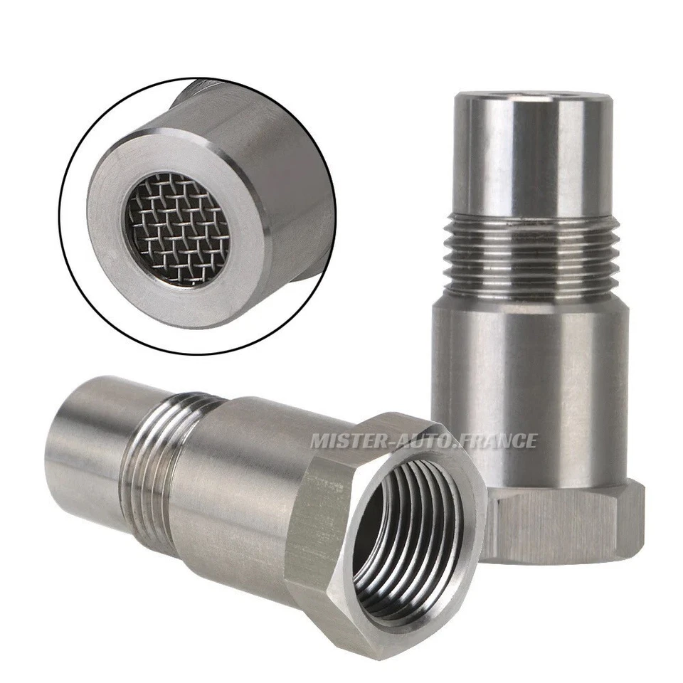 x2 ENTRETOISE CAPTEUR D'OXYGÈNE O2 SONDE CONVERTISSEUR CATALYTIQUE VOYANT MOTEUR - Photo 3/4