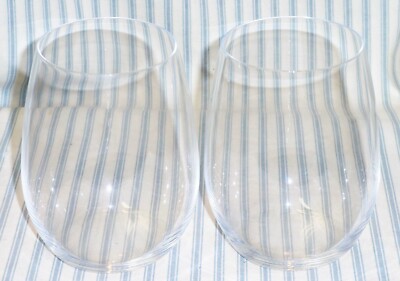 Set/2 All Purpose Elegant Stemless Crystal Wine Tumbler XXL 630mL 22 oz