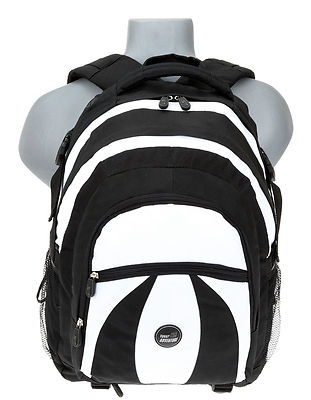 Rucksack Matrix Schulrucksack Notebookrucksack Laptopfach 1036 Schwarz Weiss