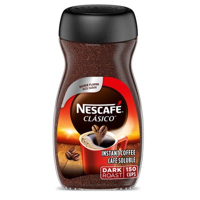 Nescafé Clasico Dark Roast Instant Coffee 10.5 Oz Extraordinary Taste Delicious