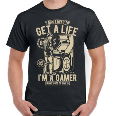 Spieler T-Shirt Gaming-Pc PS4 Xbox I Lied Dont´ T Need Um Ein Leben I'M A Herren